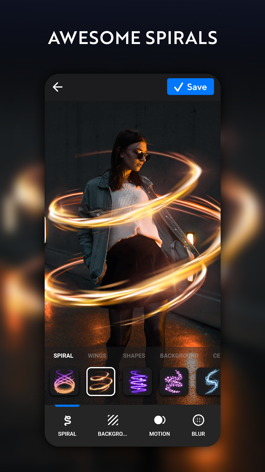 اسکرین شات 1 برنامه NeonArt Photo Editor & Effects