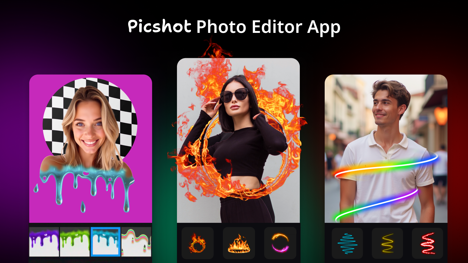 اسکرین شات 1 برنامه PicShot: Photo Editor App