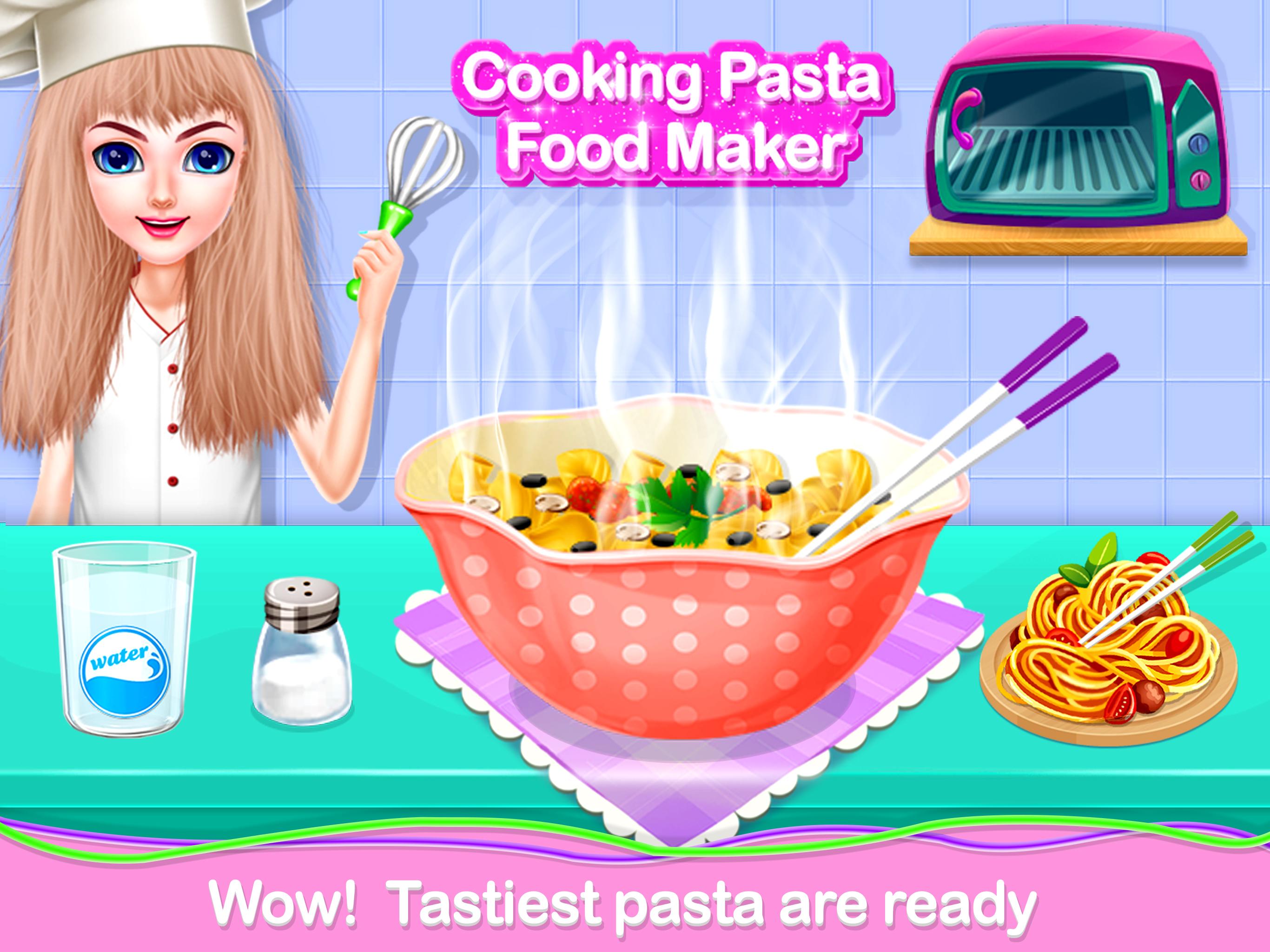 اسکرین شات 5 برنامه Pasta food Maker Cooking game