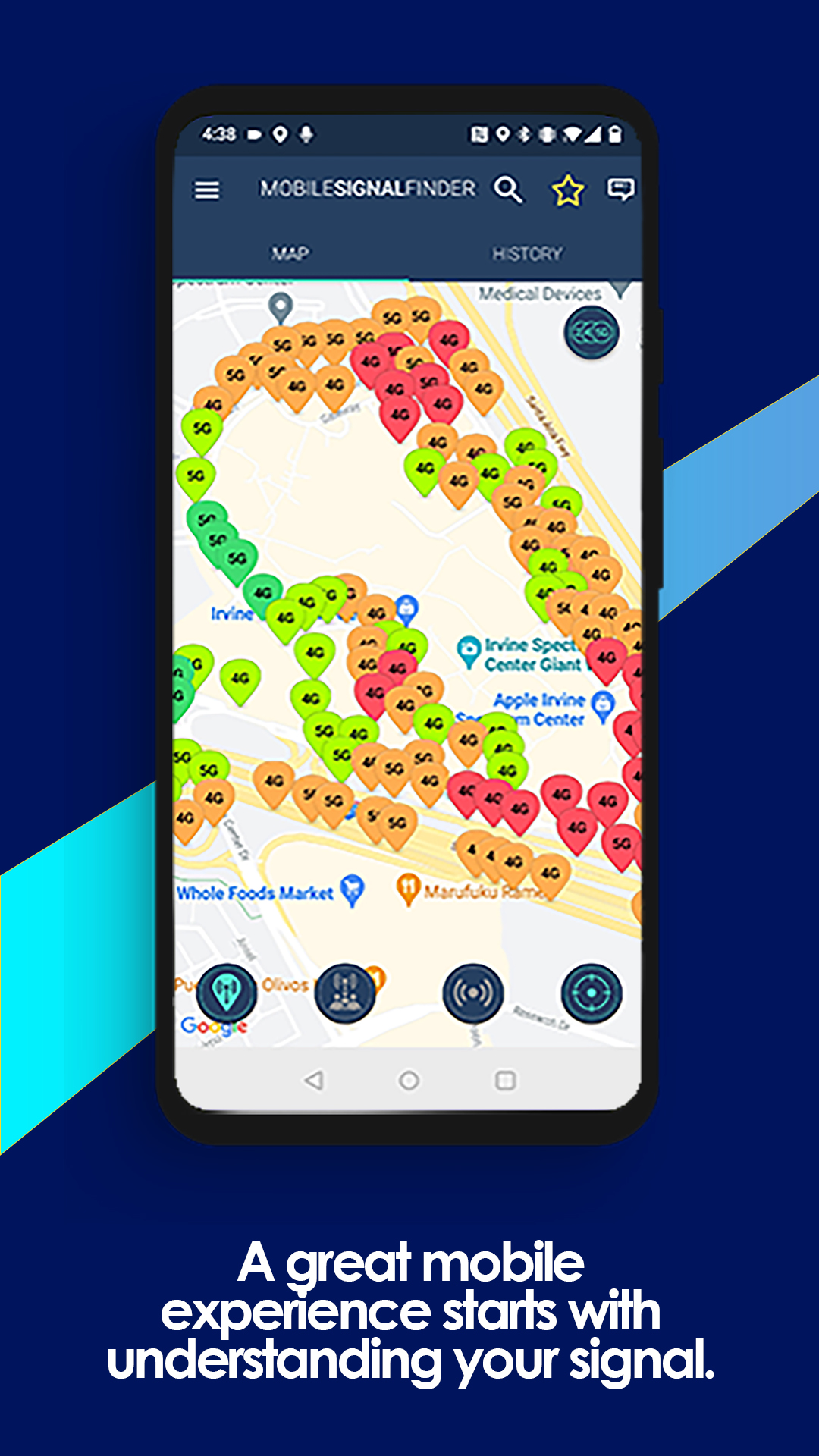اسکرین شات 4 برنامه Mobile Signal Finder