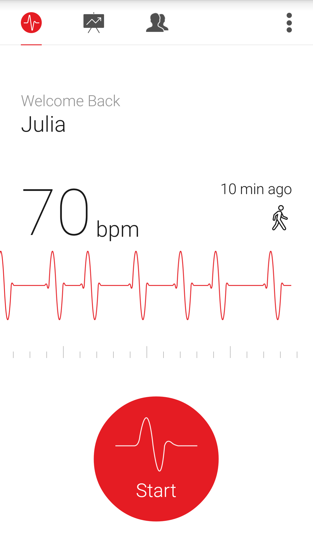 اسکرین شات 2 برنامه Cardiograph - Heart Rate Meter