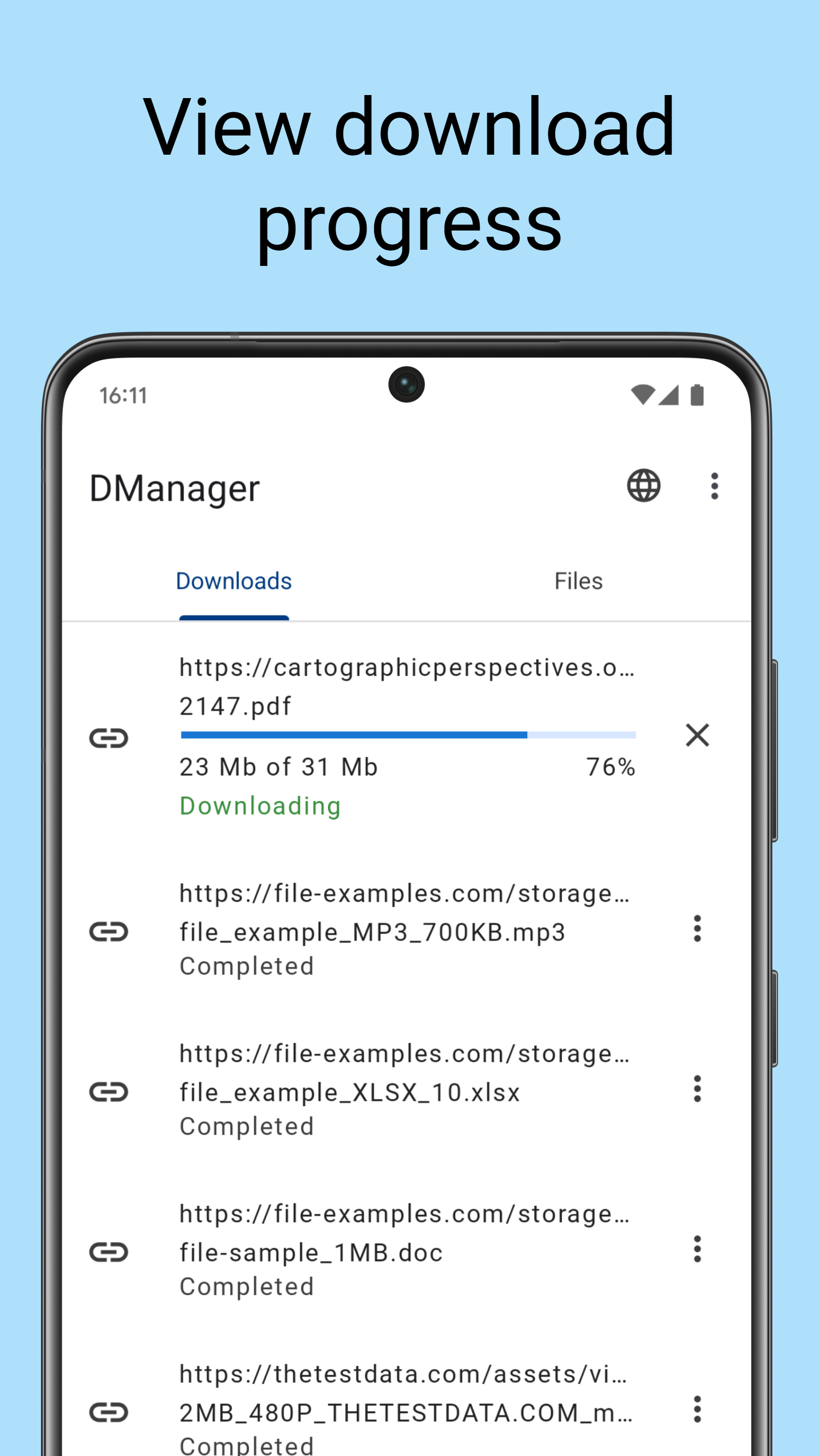 اسکرین شات 2 برنامه Download manager
