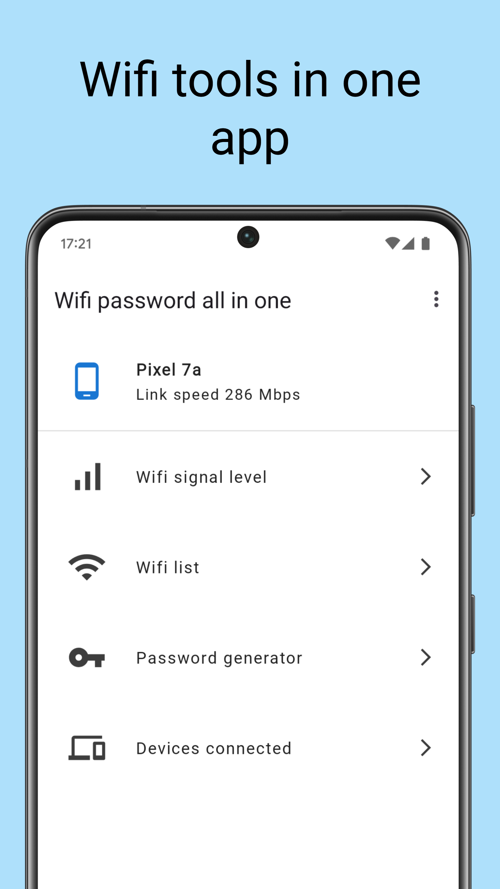 اسکرین شات 1 برنامه Wifi password all in one