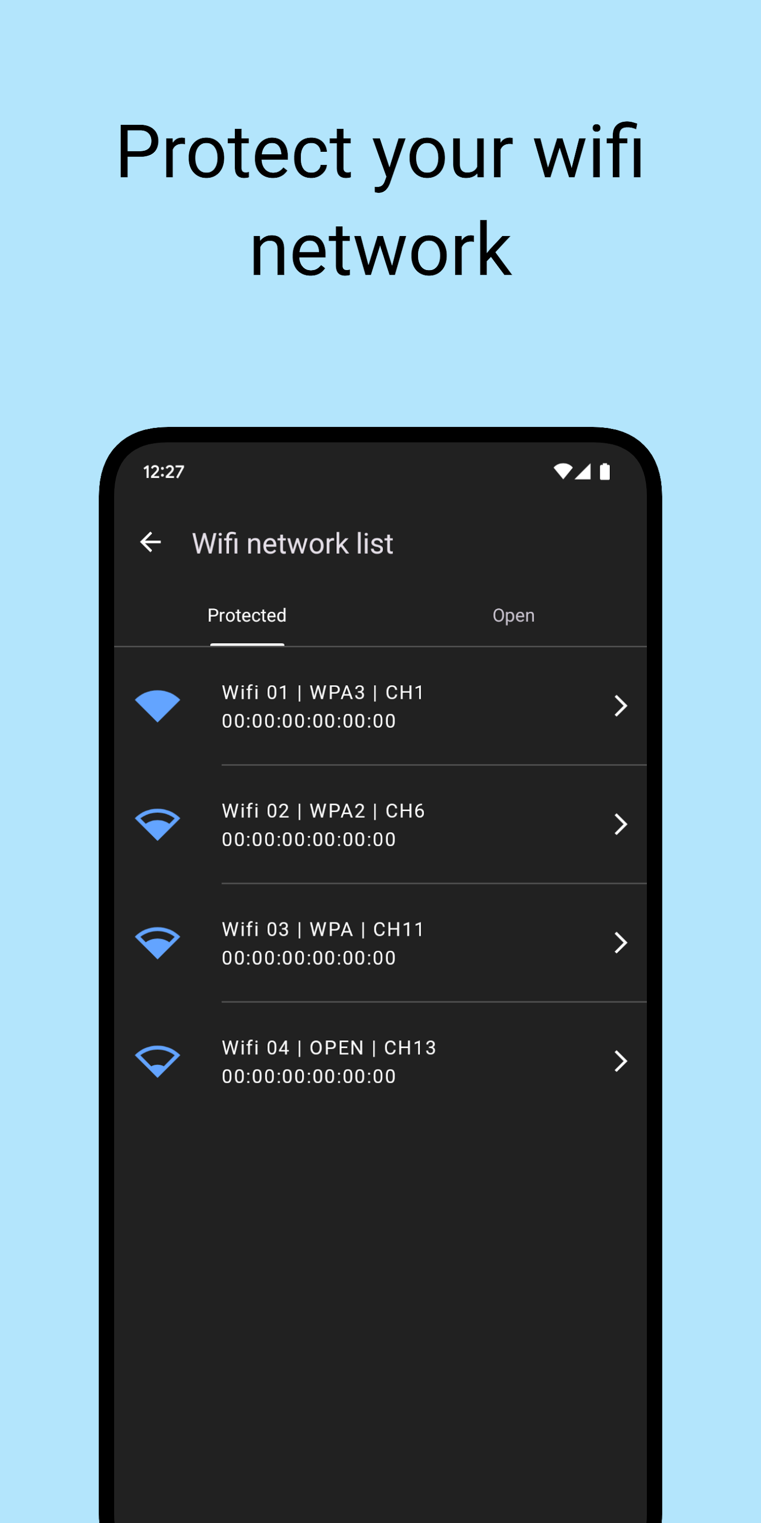 اسکرین شات 2 برنامه Wifi password master