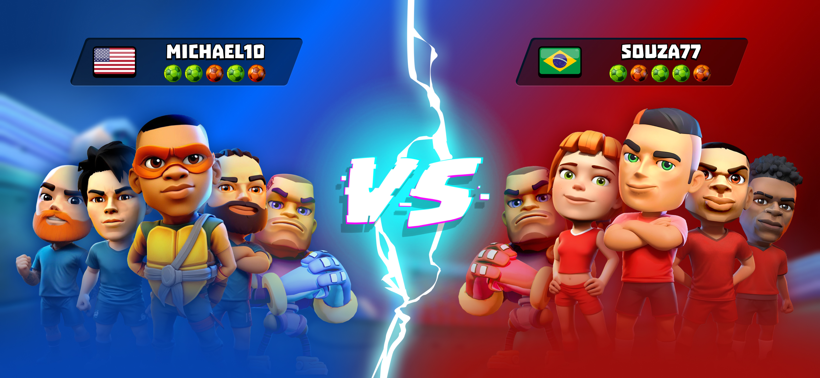 اسکرین شات 5 بازی Goal Battle - Soccer Games