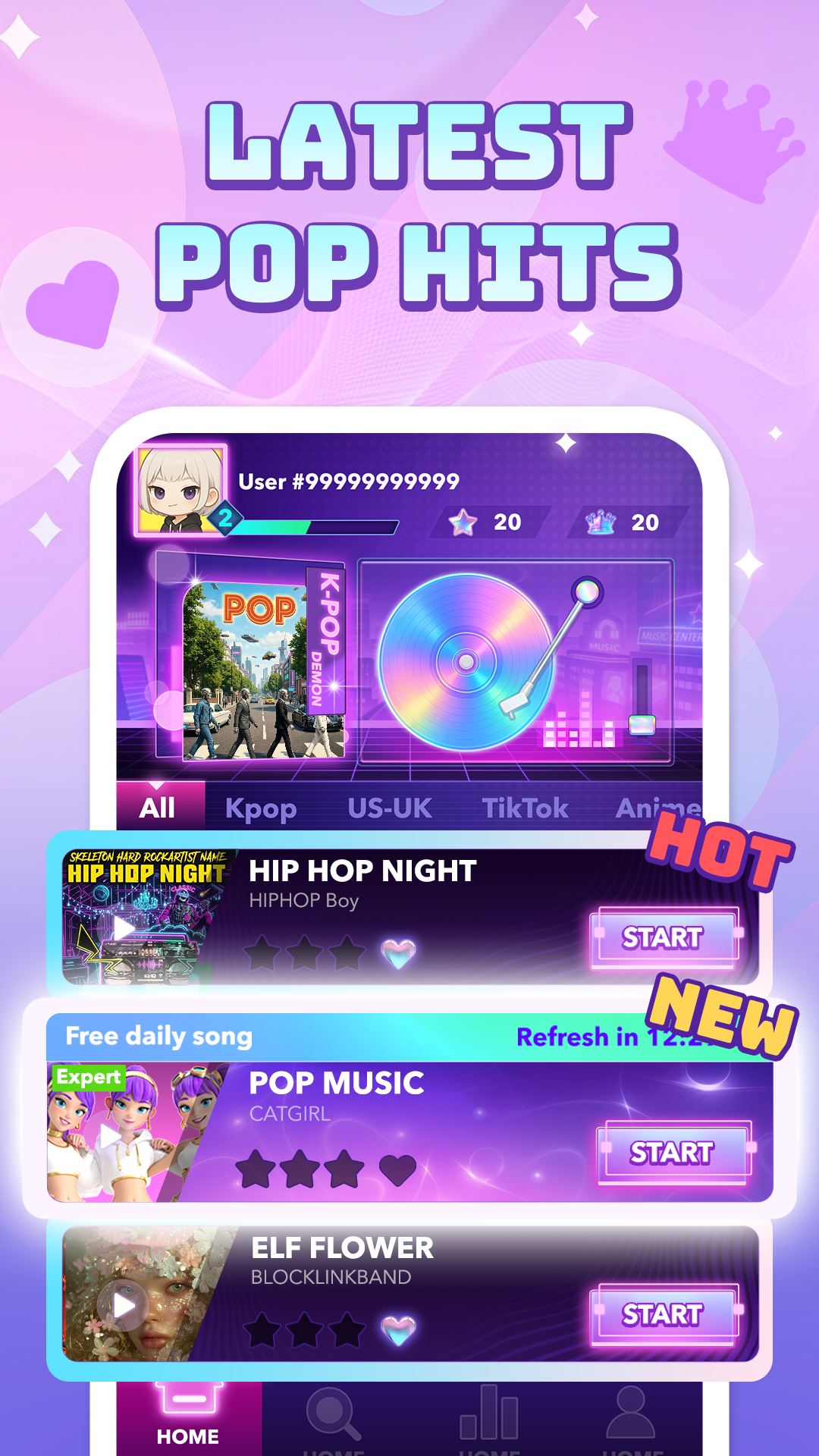 اسکرین شات 6 بازی Pop Piano: Music Games
