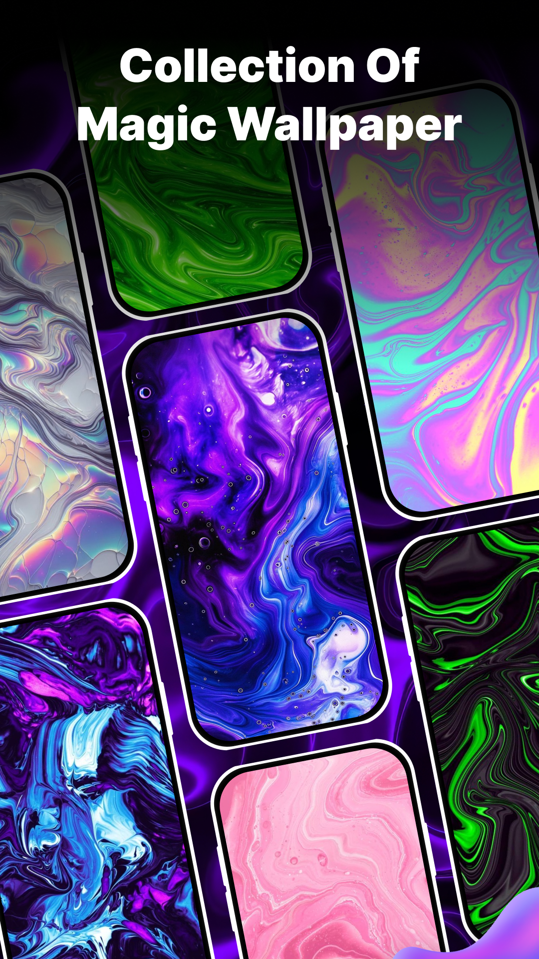 اسکرین شات 2 برنامه Fluid Wallpaper - Relax Slime