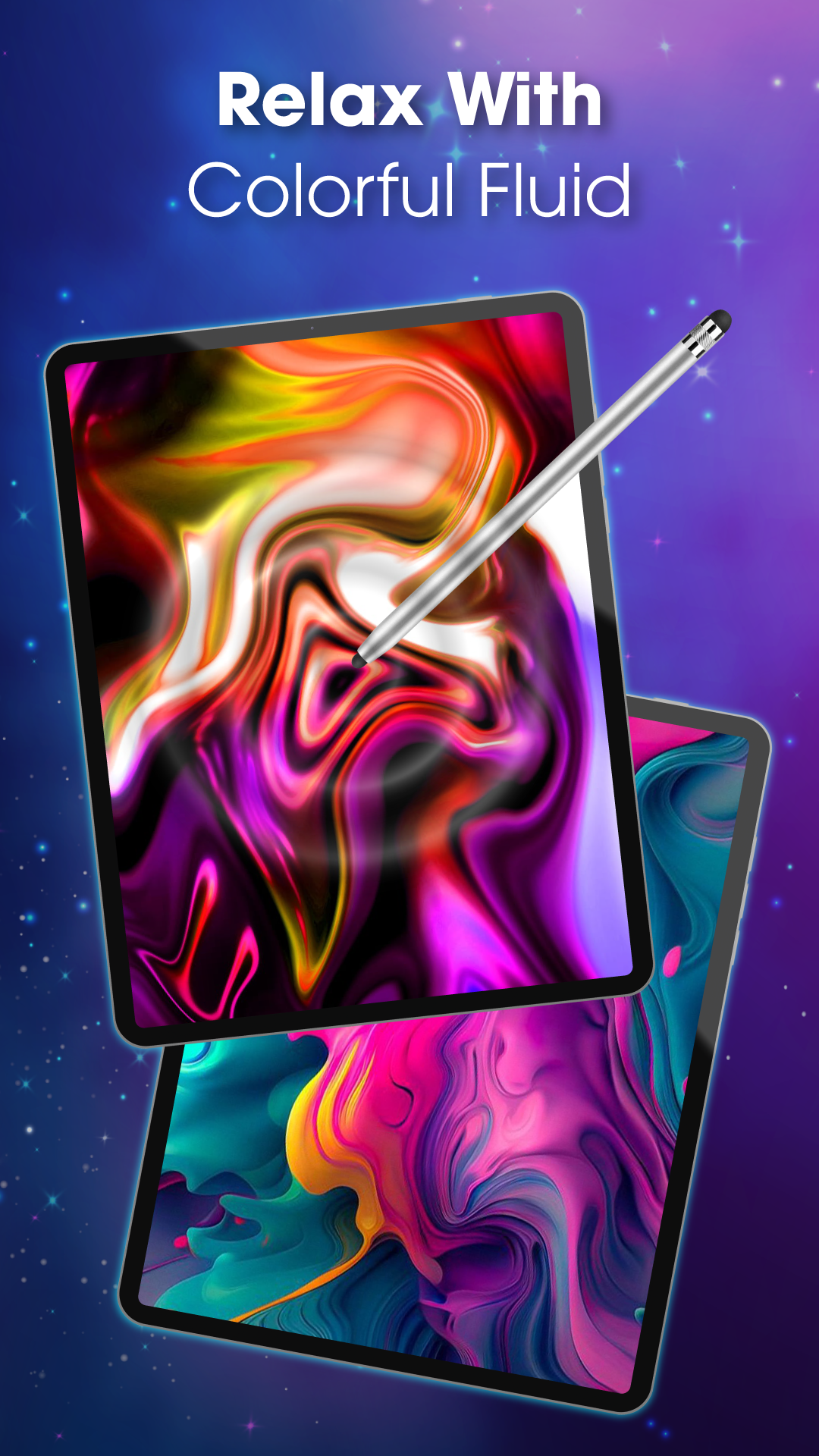 اسکرین شات 4 برنامه Magic Fluid live wallpaper 4D