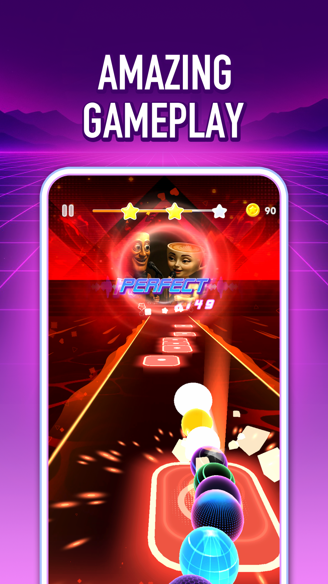 اسکرین شات 1 بازی Piano Ballz Beat: Music Games