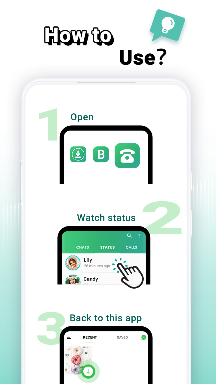 اسکرین شات 7 برنامه Status Saver: Video Downloader