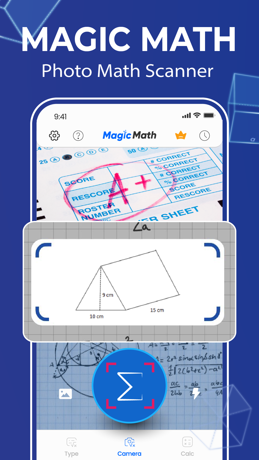 اسکرین شات 1 برنامه Magic Math- Photo Math Scanner