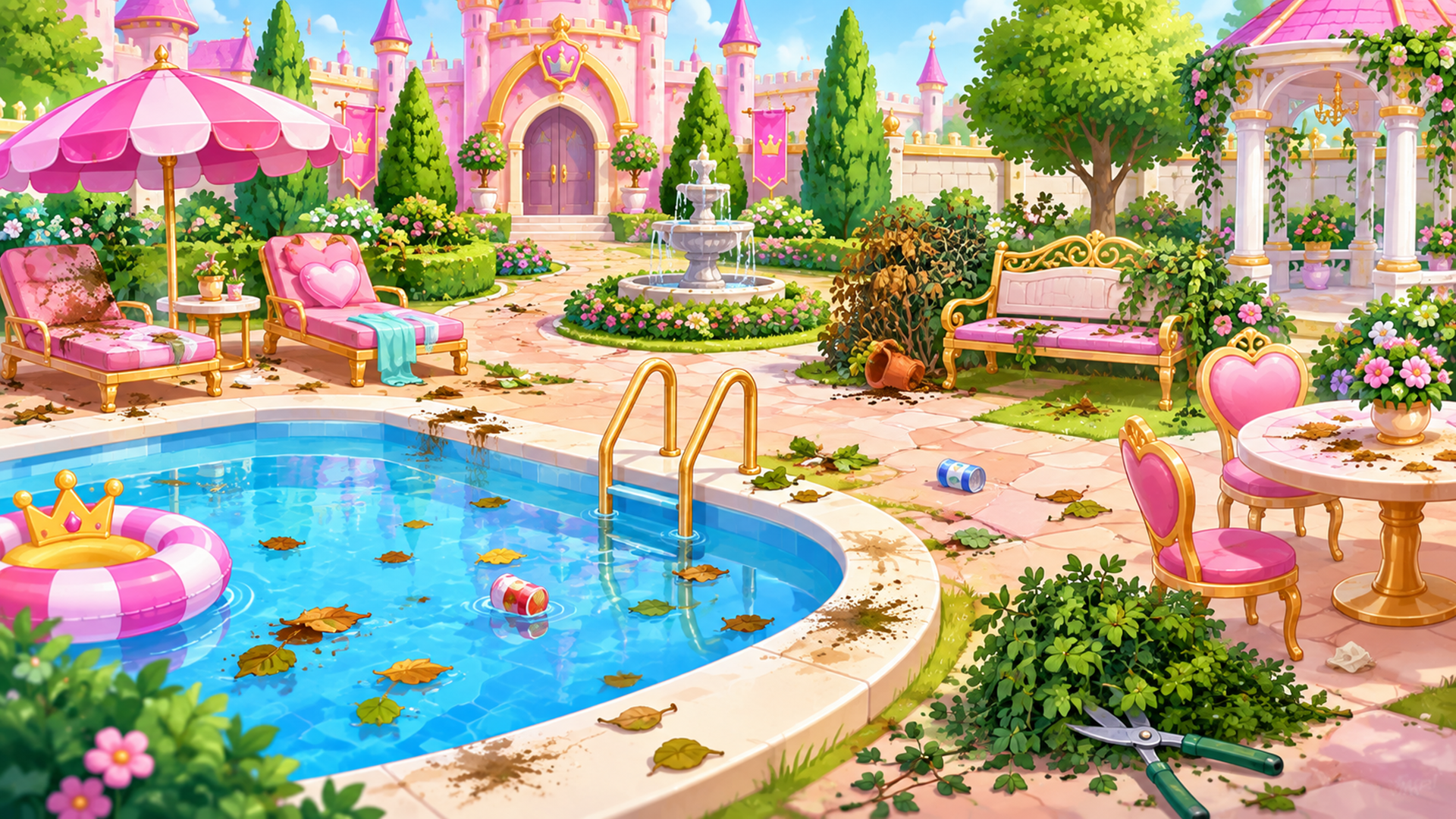 اسکرین شات 2 بازی Princess House Cleanup Girls