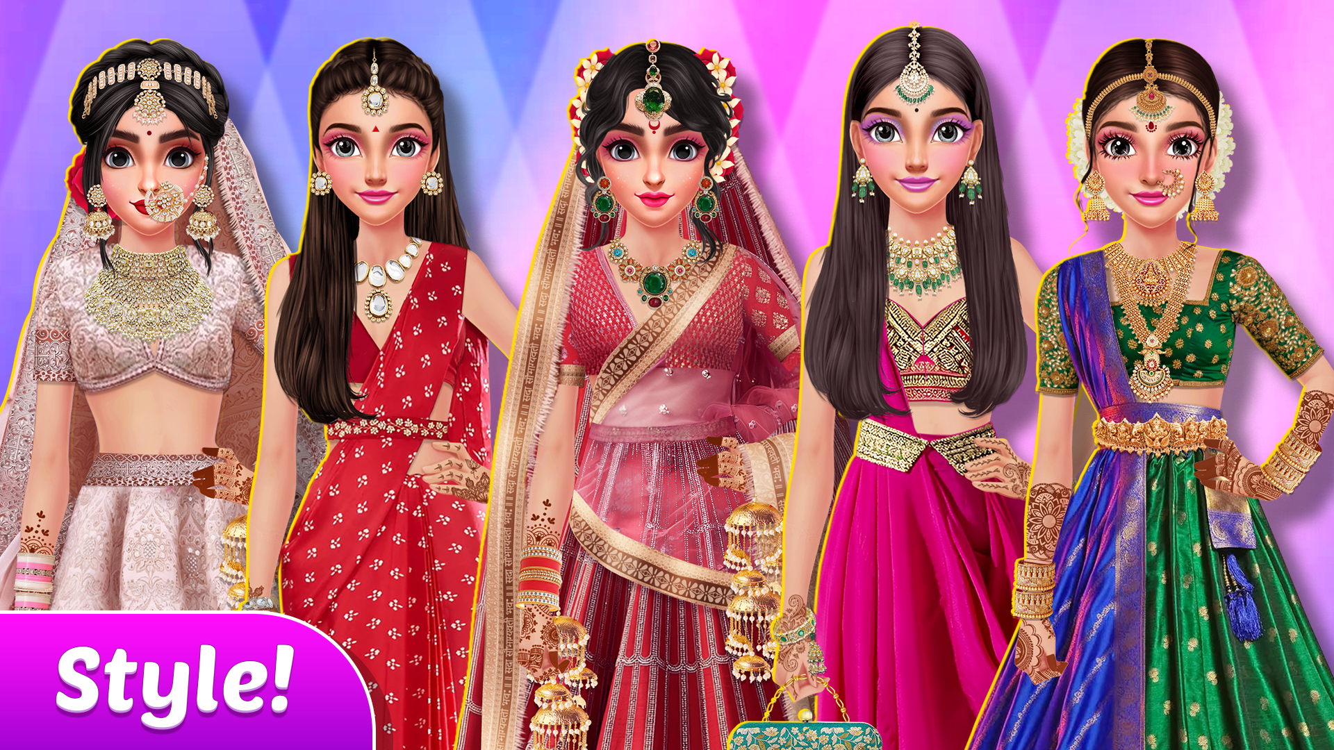 اسکرین شات 1 بازی Indian Fashion: Cook & Style
