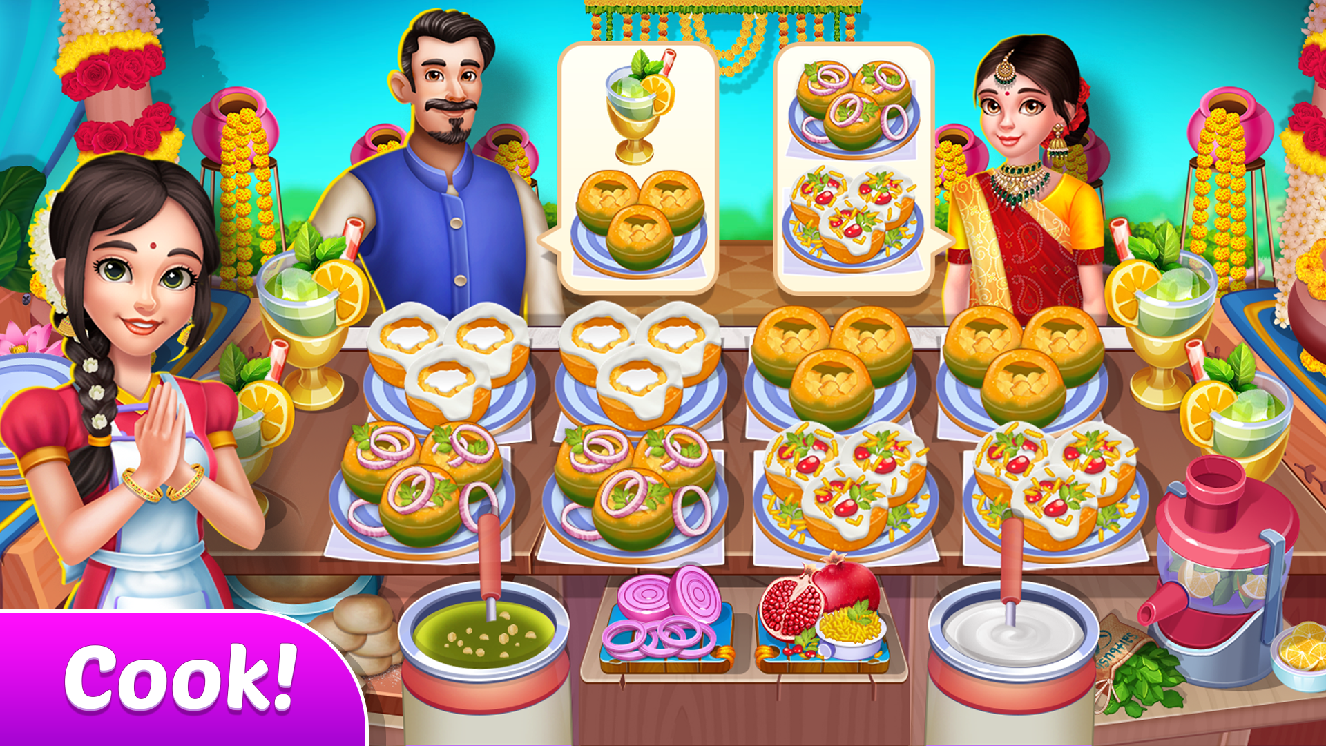 اسکرین شات 4 بازی Indian Fashion: Cook & Style
