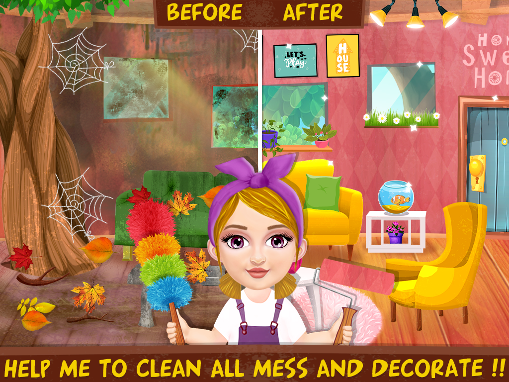 اسکرین شات 4 بازی House Cleanup For Girls