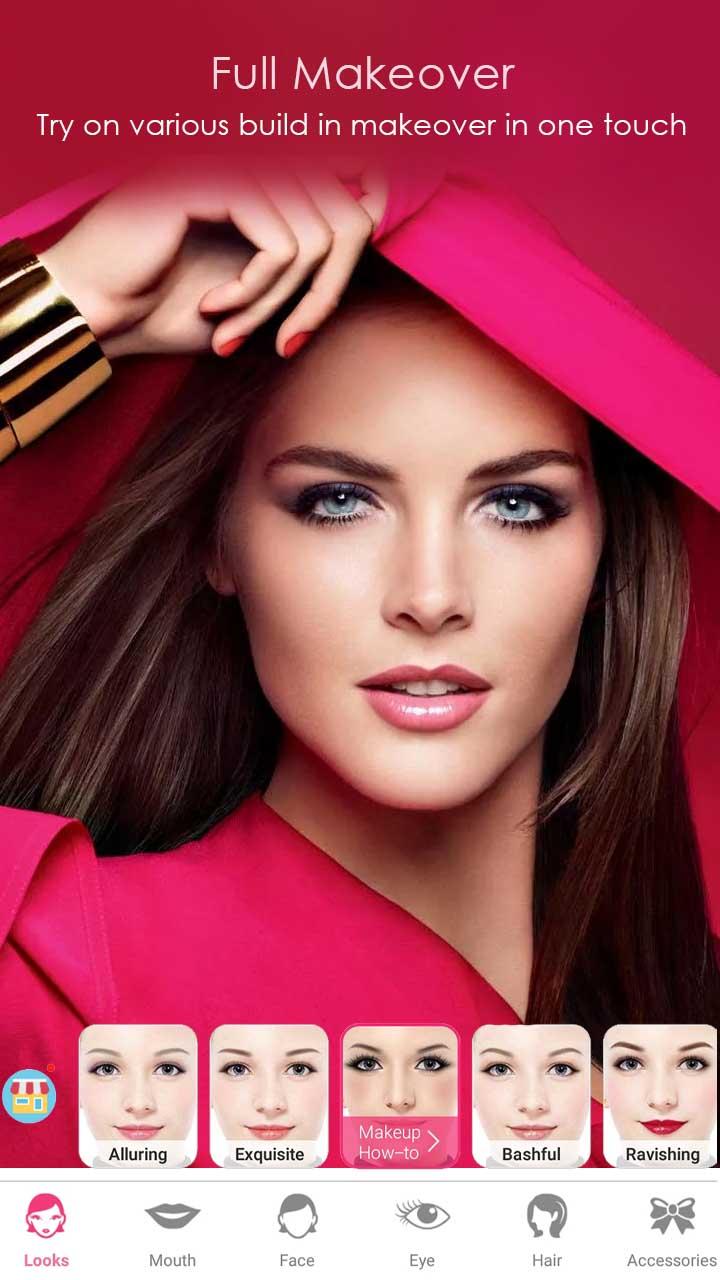 اسکرین شات 1 برنامه Face Beauty Makeup Camera-Self