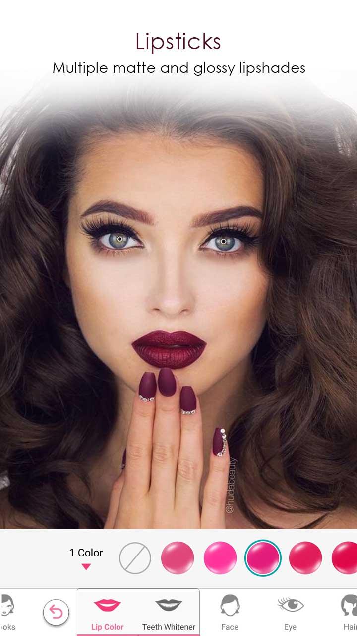 اسکرین شات 2 برنامه Face Beauty Makeup Camera-Self