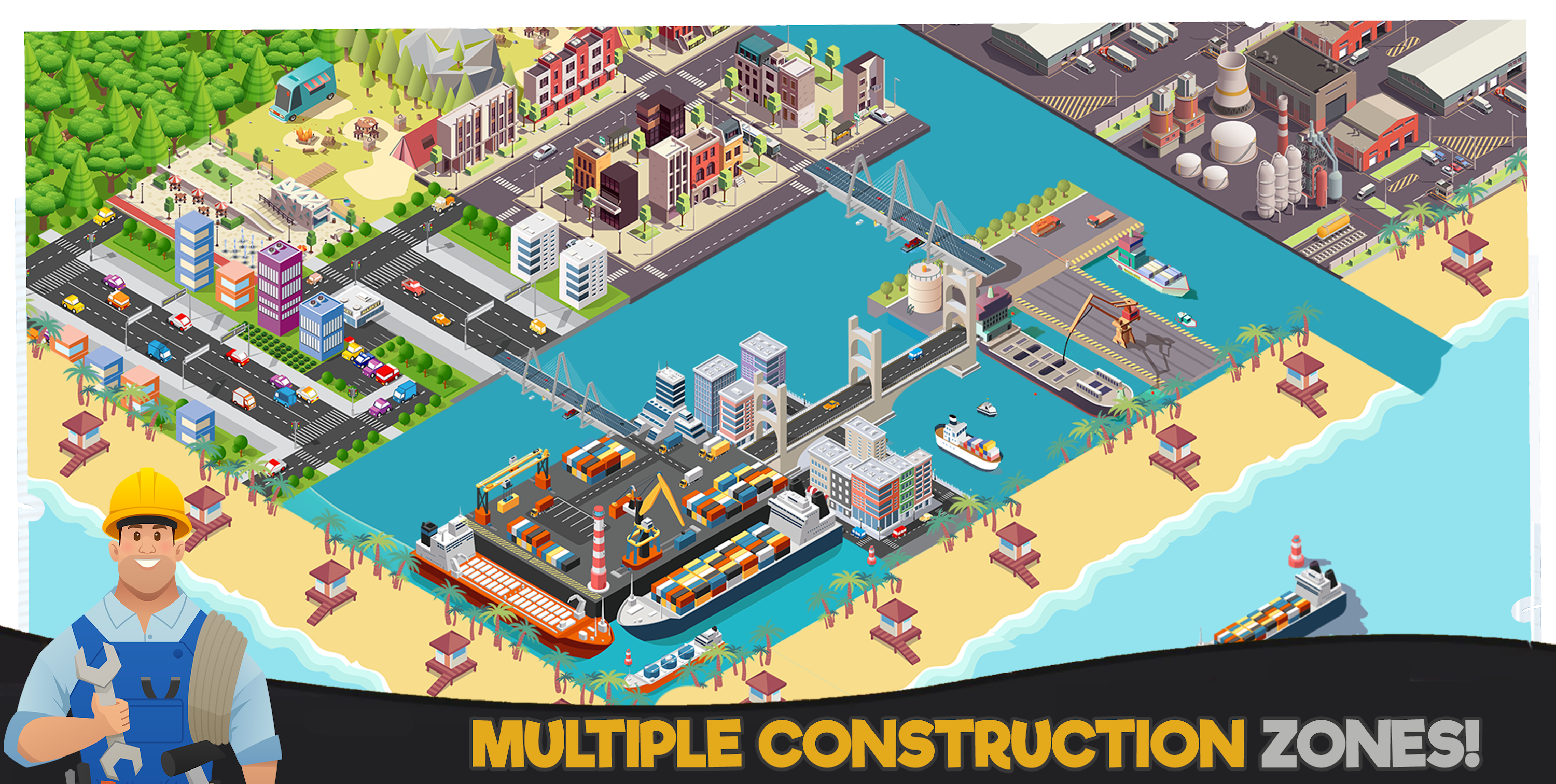 اسکرین شات 1 بازی Construction World Build City