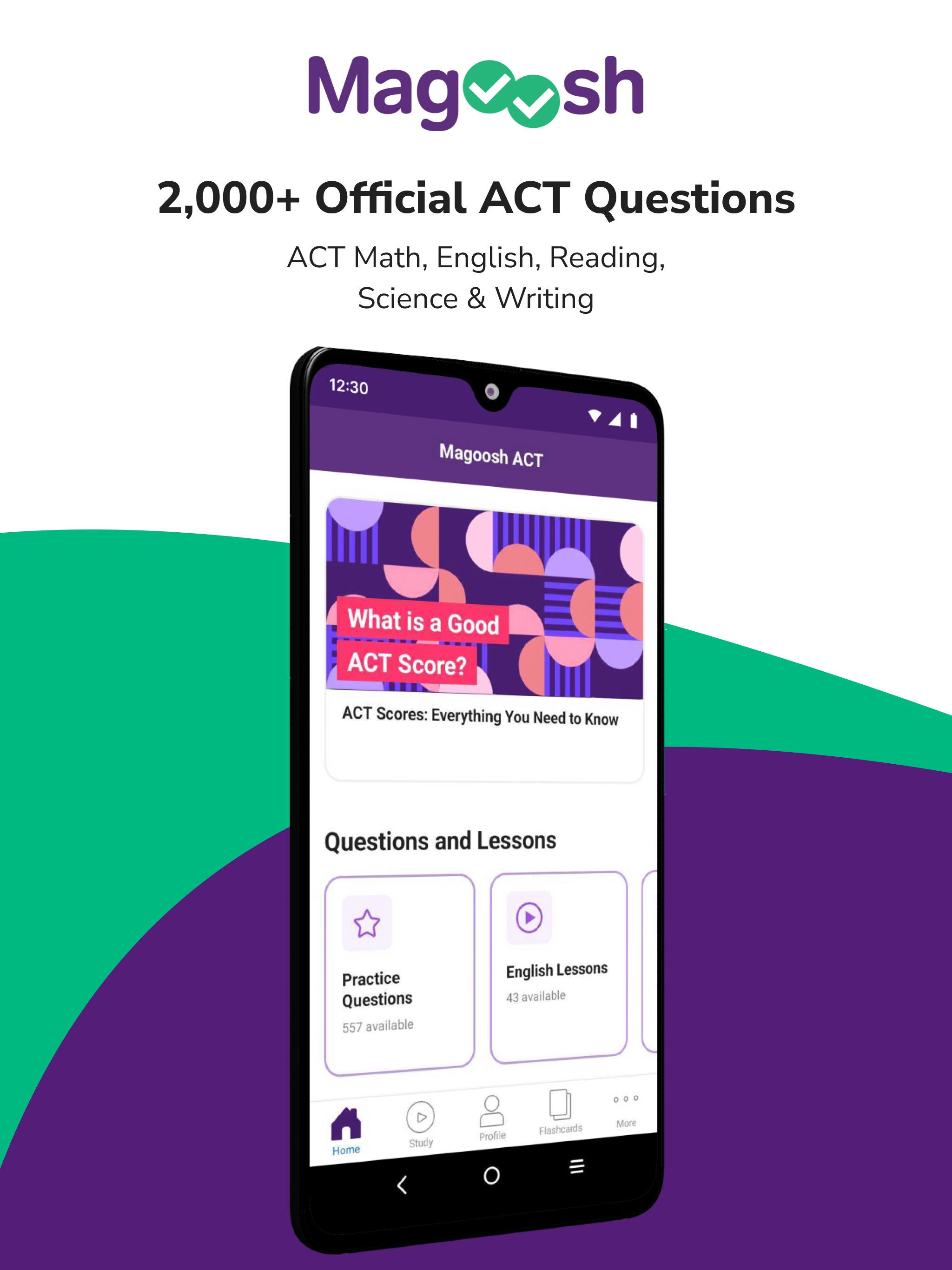 اسکرین شات 1 برنامه ACT Prep & Practice by Magoosh