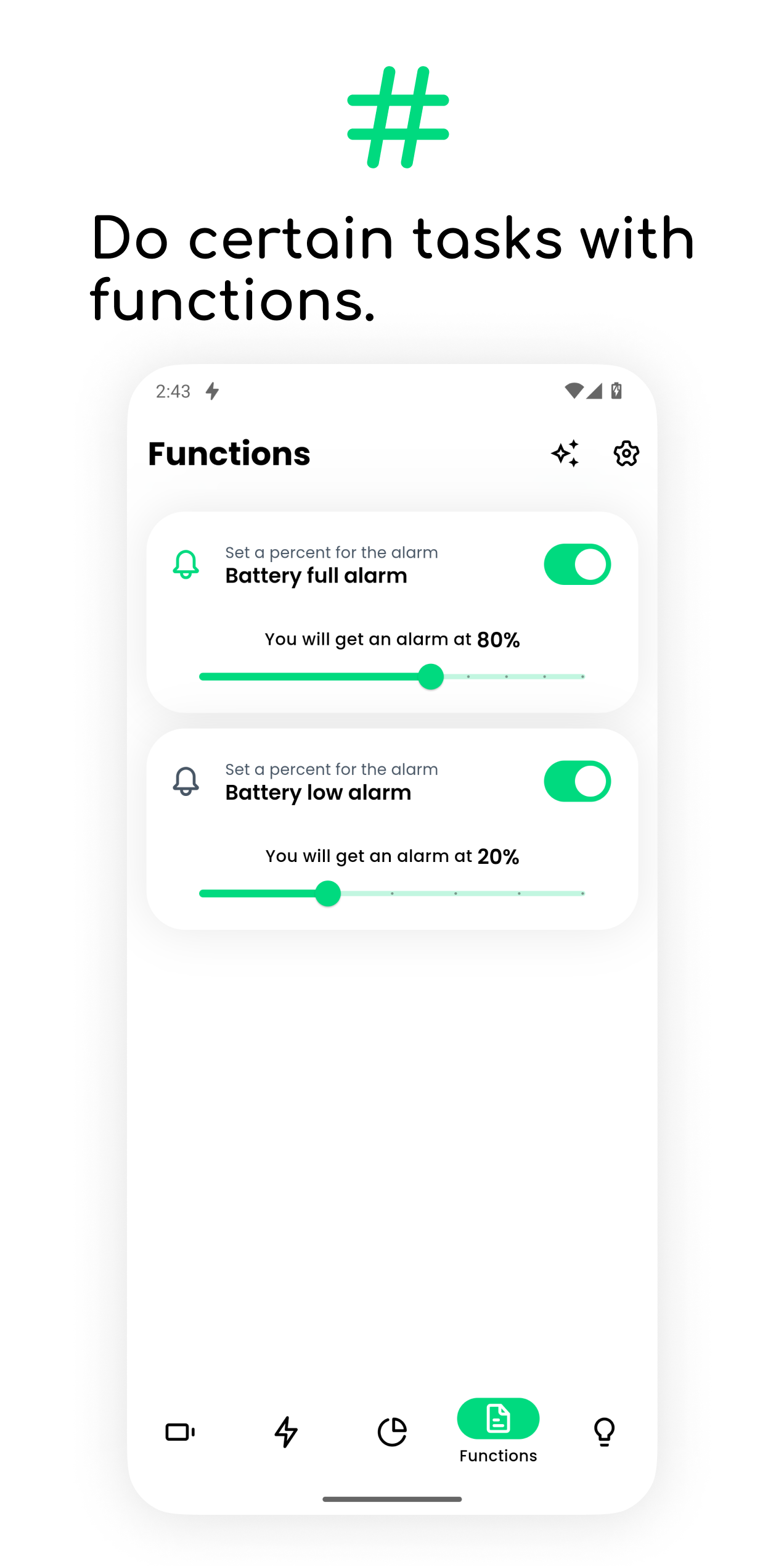 اسکرین شات 4 برنامه Electron: battery health info