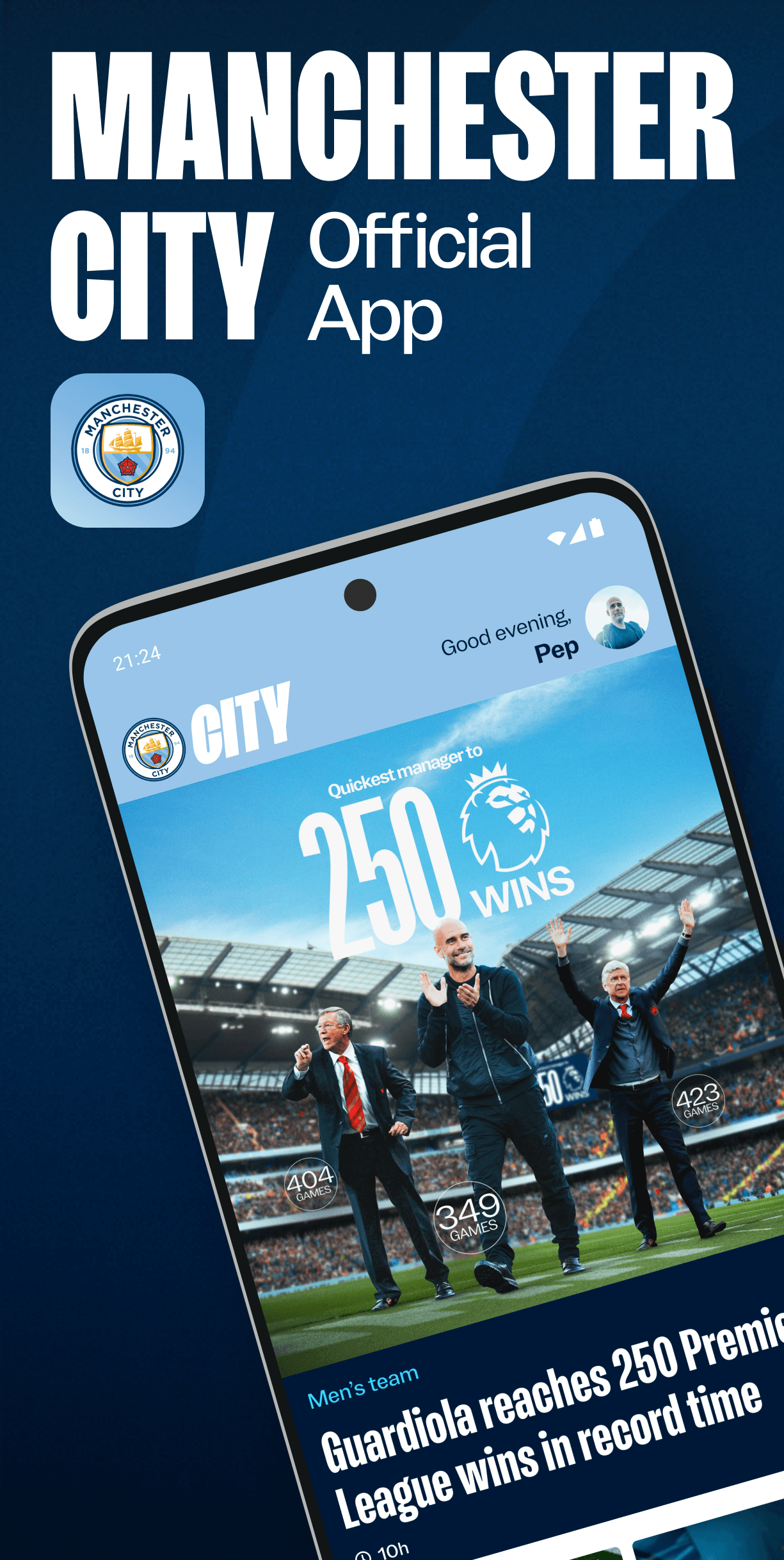 اسکرین شات 1 برنامه Manchester City Official App