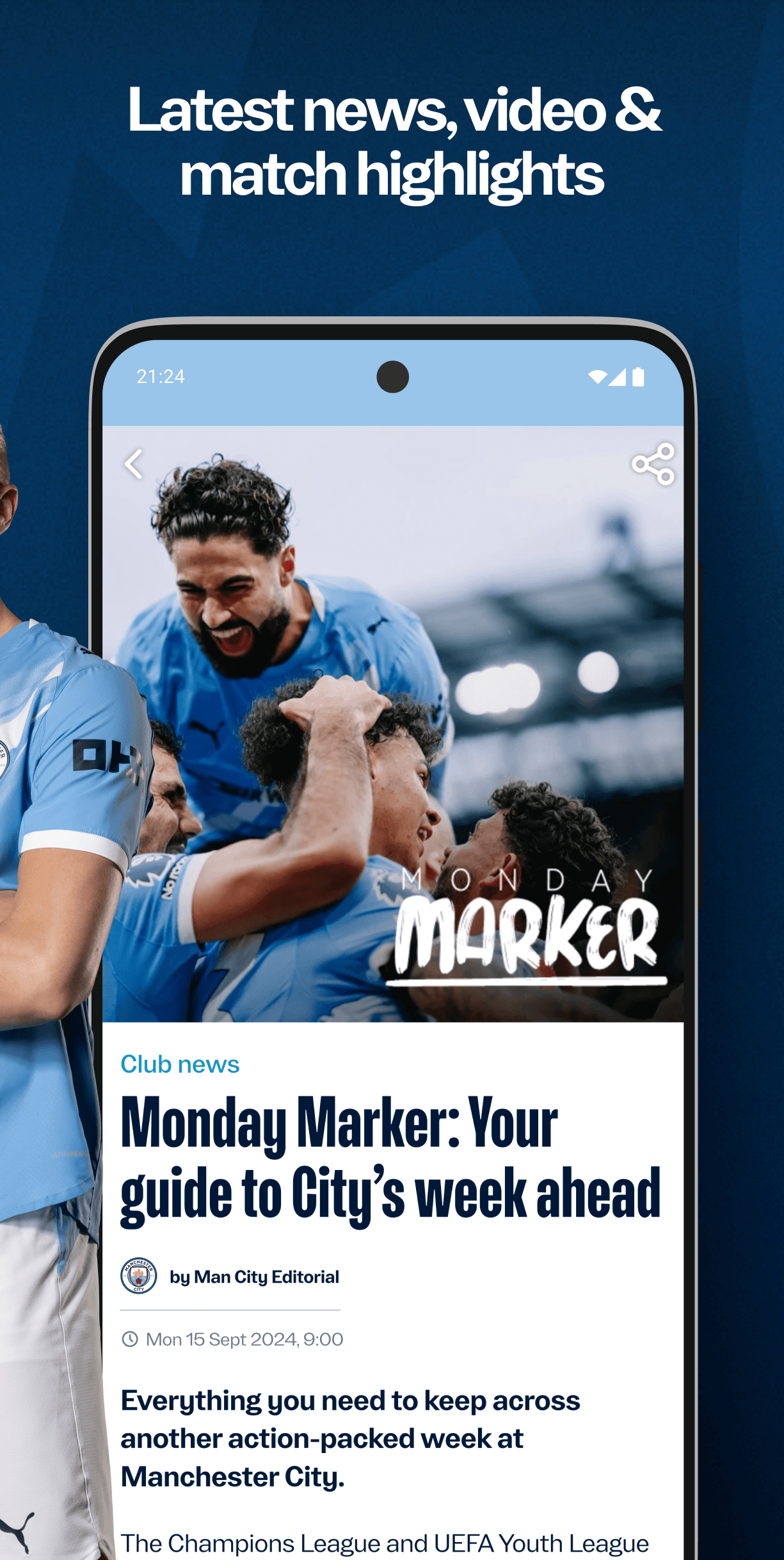 اسکرین شات 3 برنامه Manchester City Official App