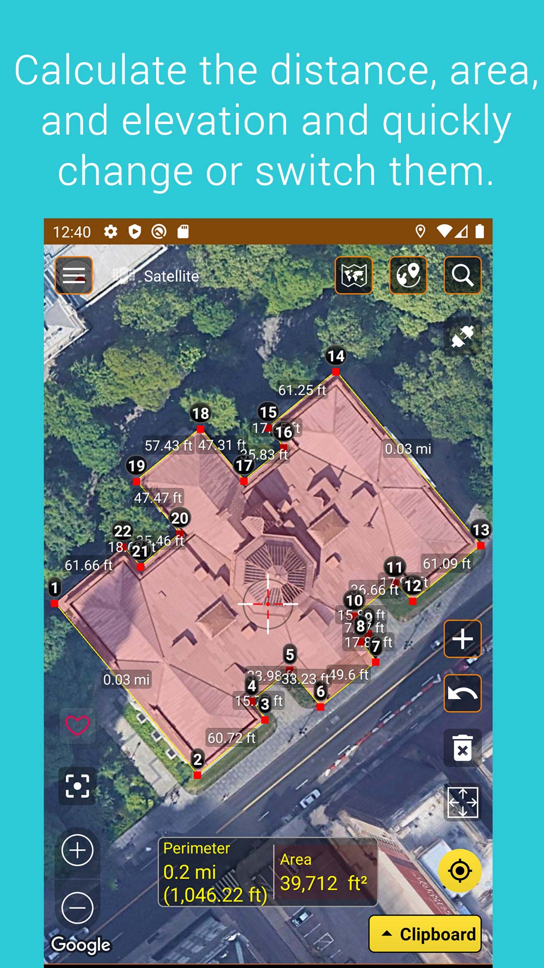 اسکرین شات 2 برنامه Measure map