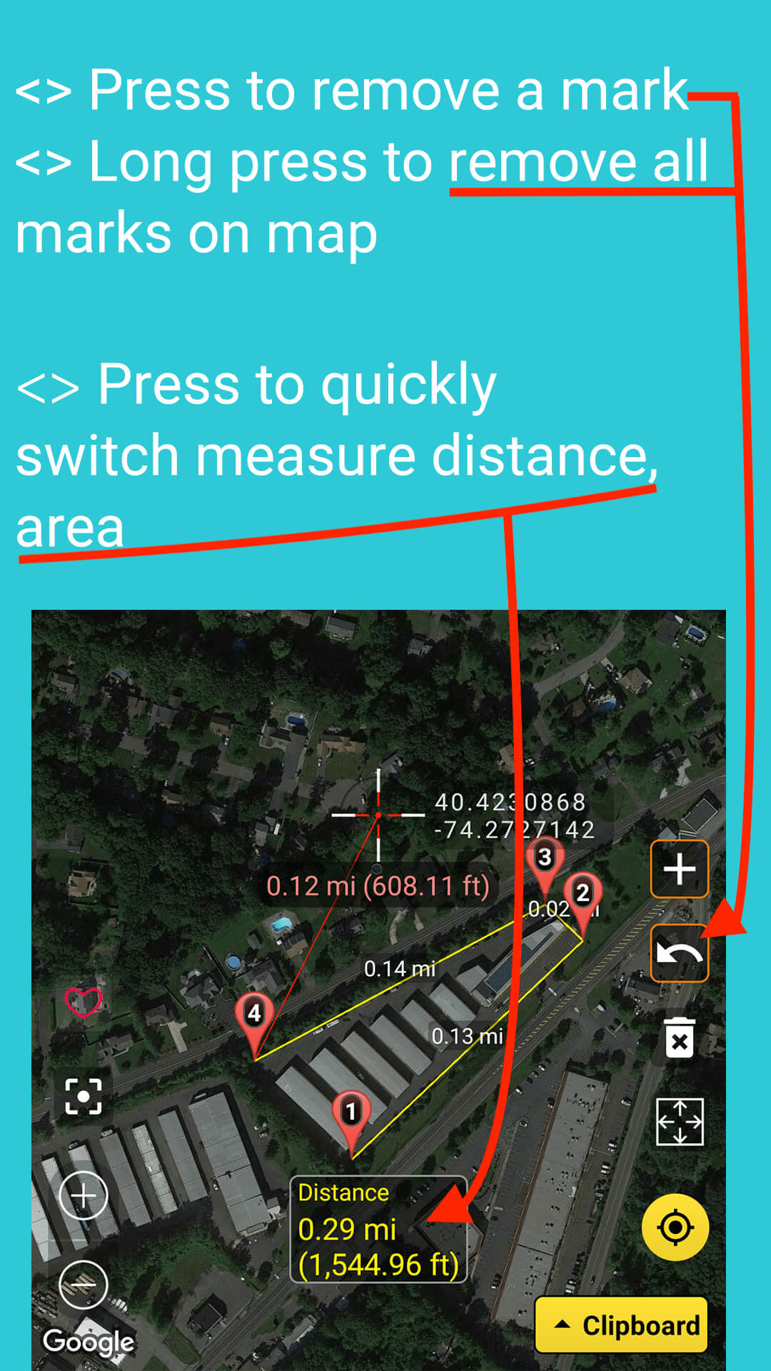 اسکرین شات 4 برنامه Measure map