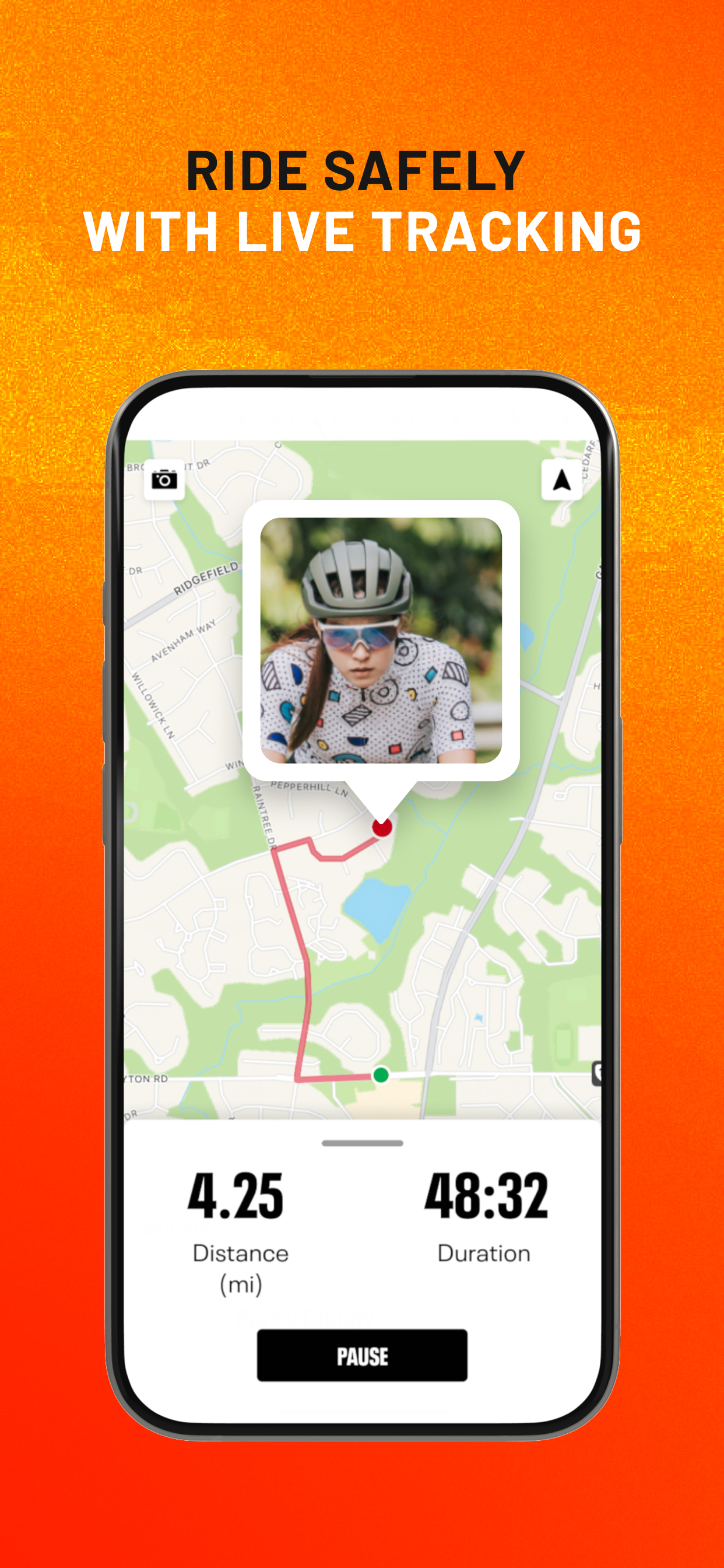 اسکرین شات 3 برنامه Map My Ride With GPS Tracker