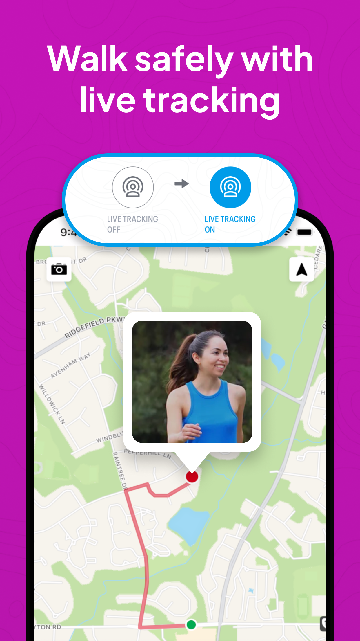 اسکرین شات 2 برنامه Map My Walk: Walking Tracker