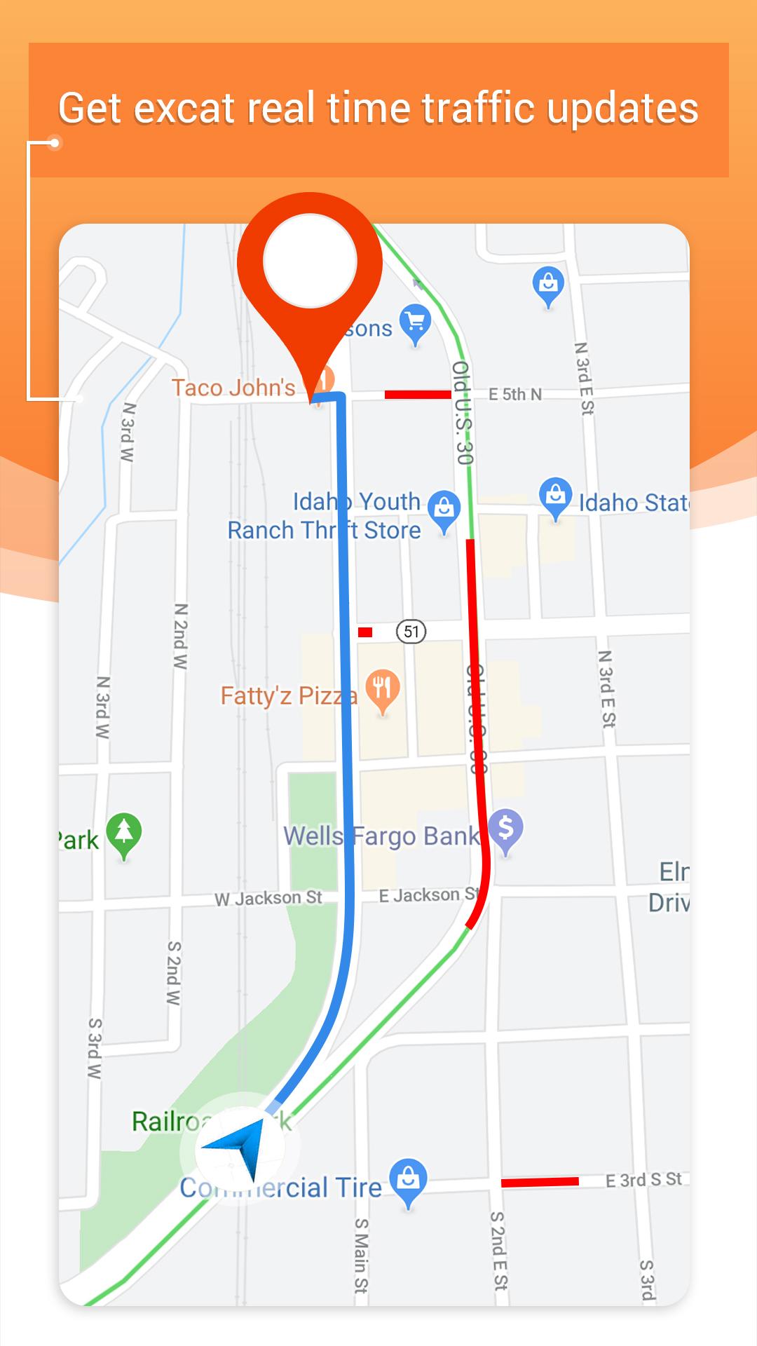 اسکرین شات 1 برنامه GPS, Offline Maps & Directions