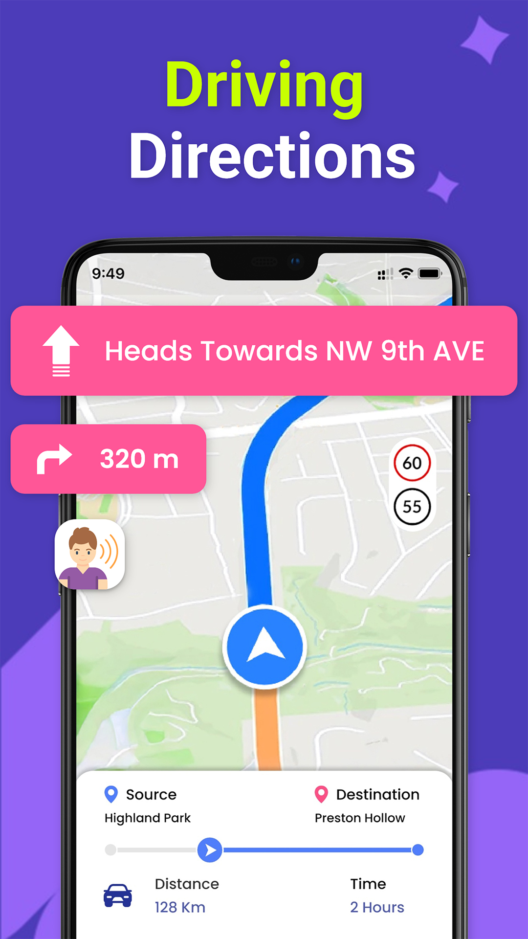 اسکرین شات 5 برنامه GPS, Maps, Driving Directions