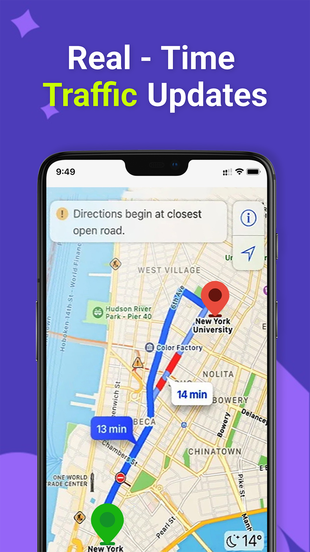 اسکرین شات 3 برنامه GPS, Maps, Driving Directions