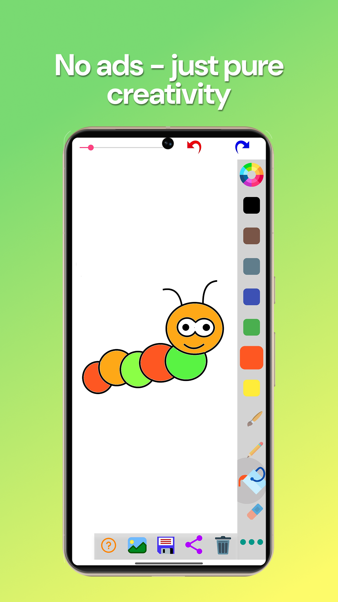 اسکرین شات 4 برنامه Paint for kids