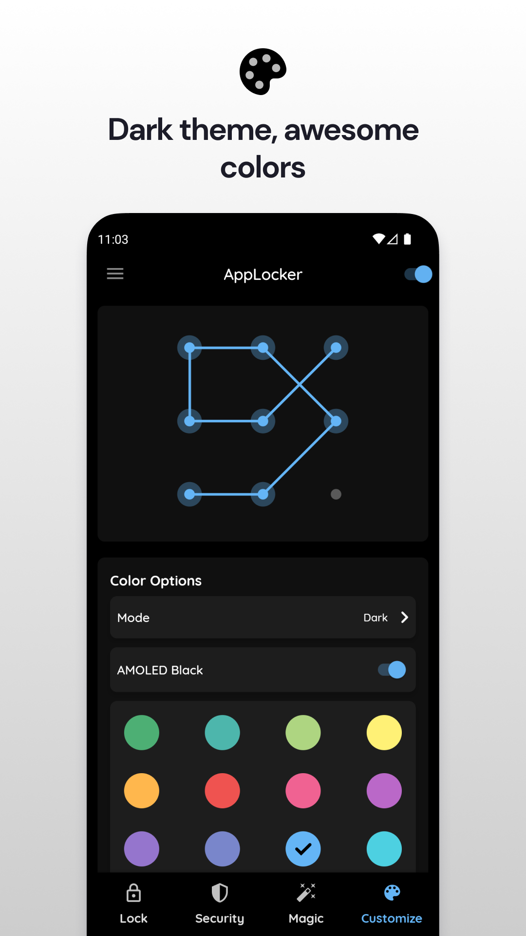 اسکرین شات 5 برنامه App Lock: Fingerprint, Pattern
