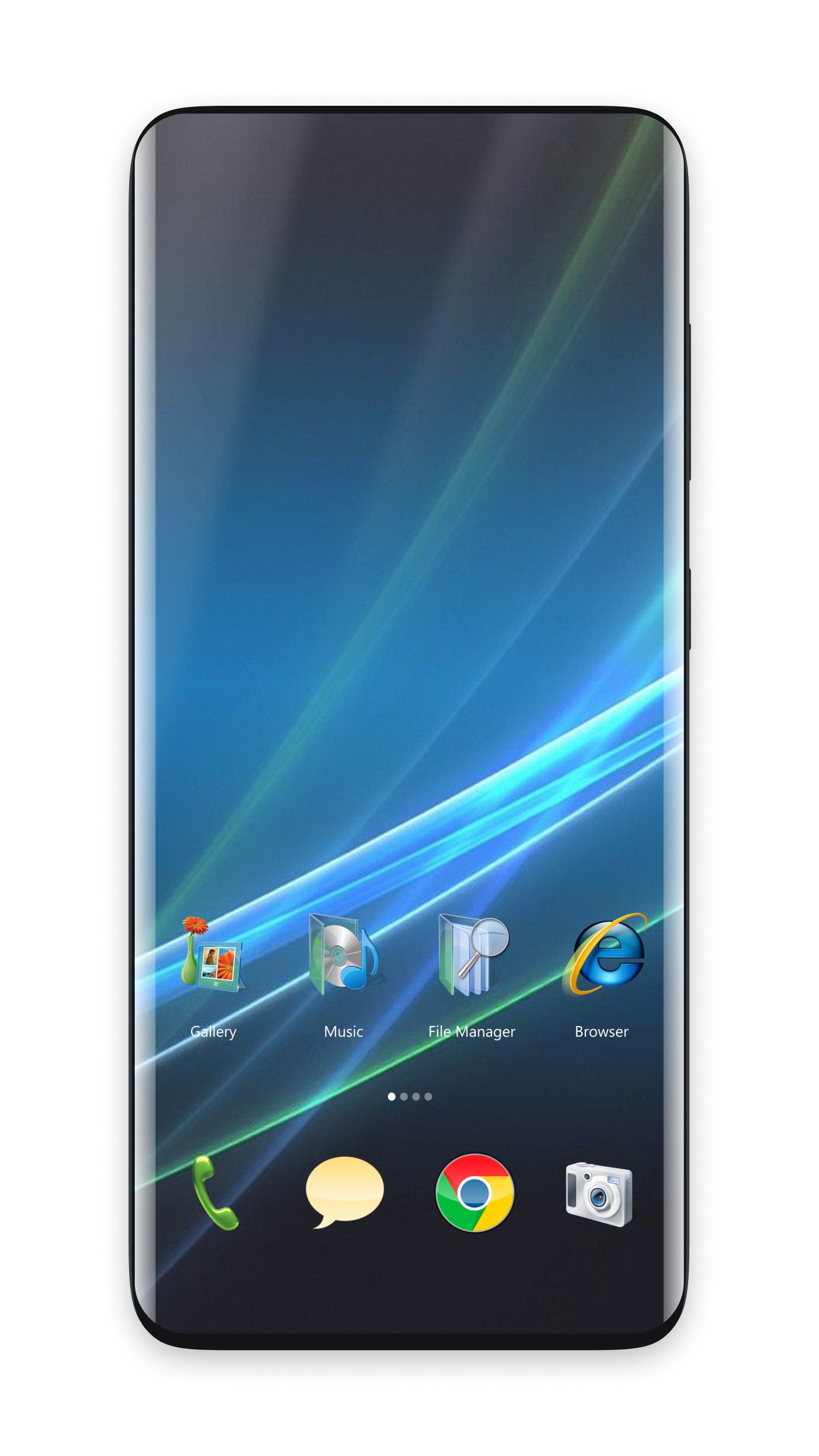اسکرین شات 5 برنامه Vista Theme for Launcher