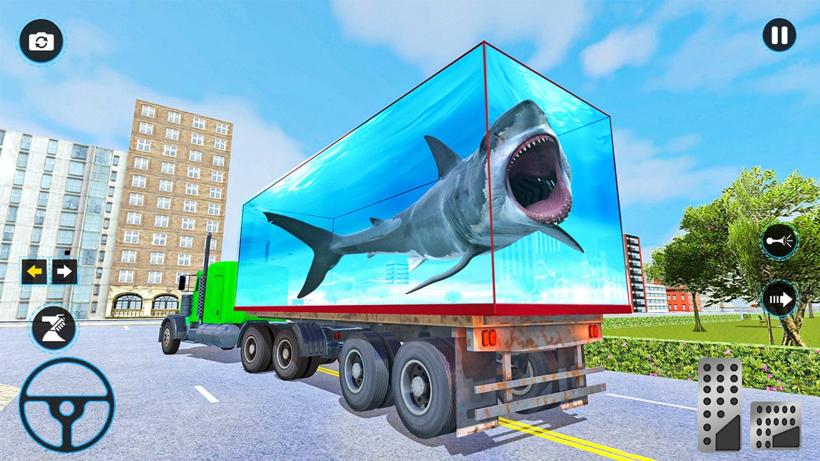 اسکرین شات 1 بازی Sea Animal Transport Truck 3D