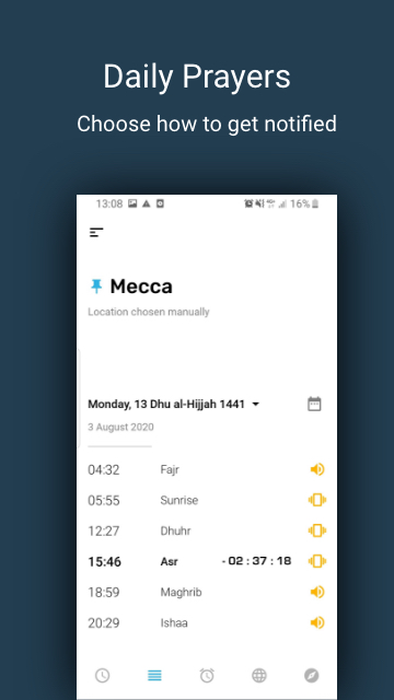 اسکرین شات 2 برنامه صلاتك Salatuk (Prayer time)