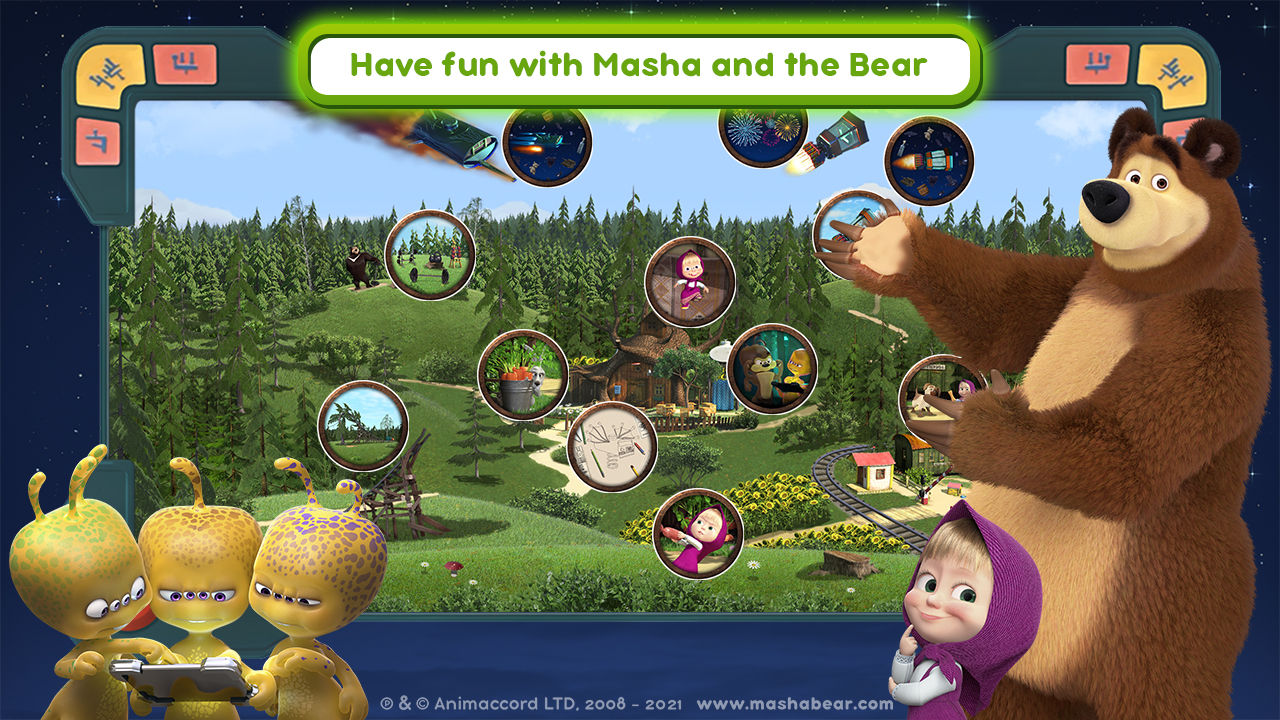اسکرین شات 2 بازی Masha and the Bear: UFO