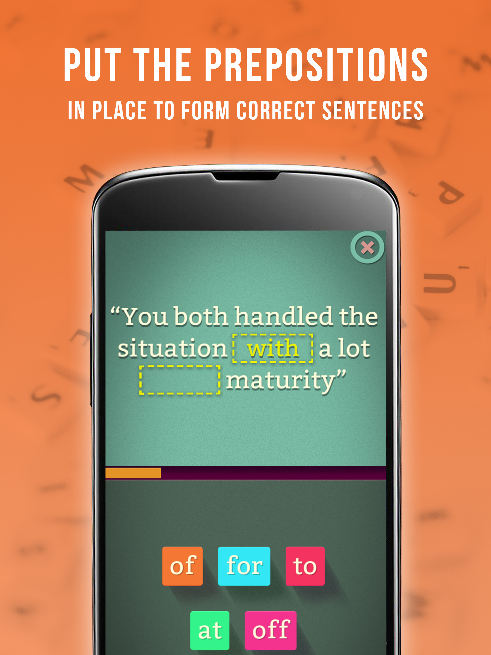 اسکرین شات 1 بازی Learn English Preposition Game
