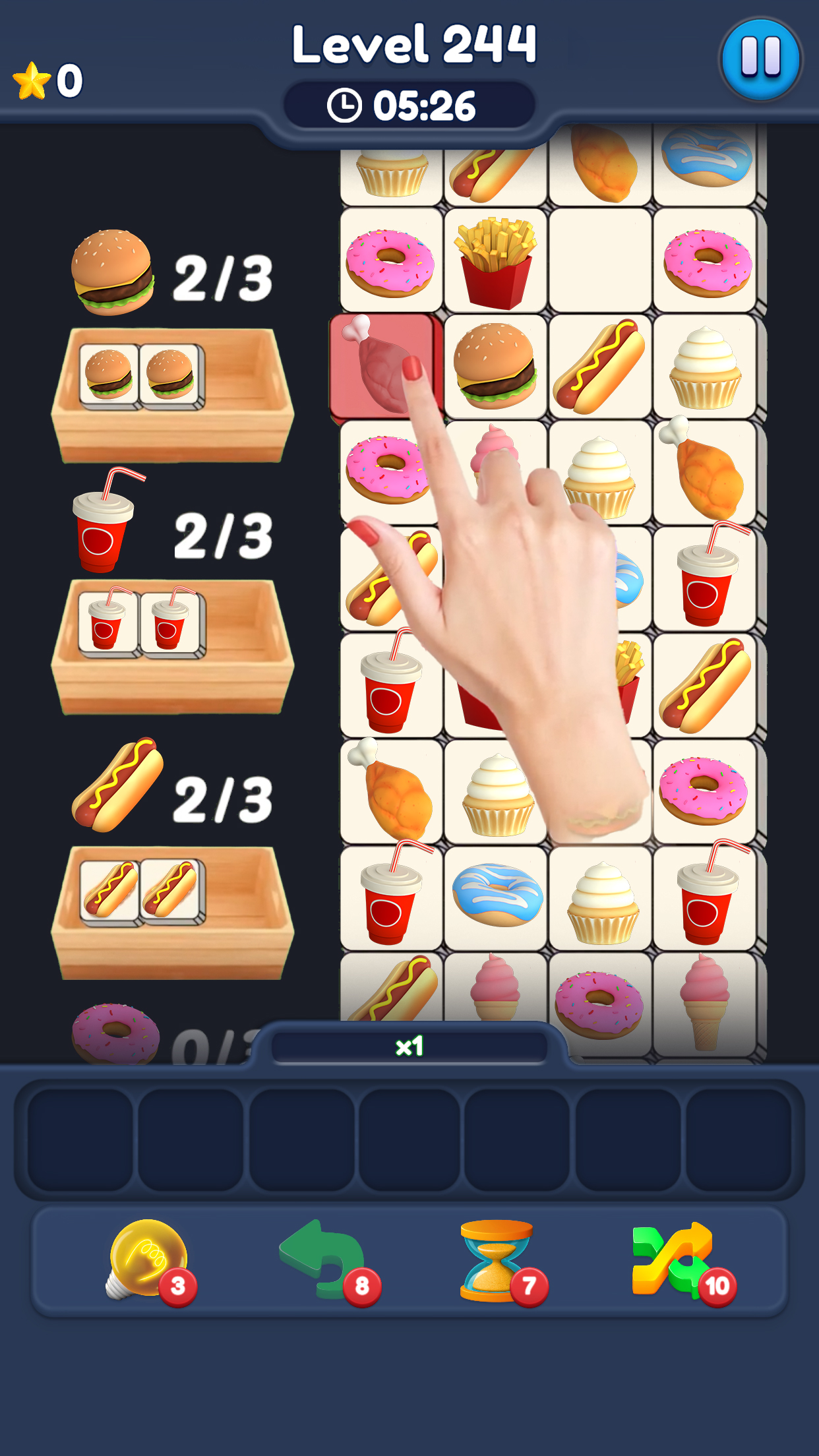 اسکرین شات 5 بازی Food Match 3D: Tile Puzzle