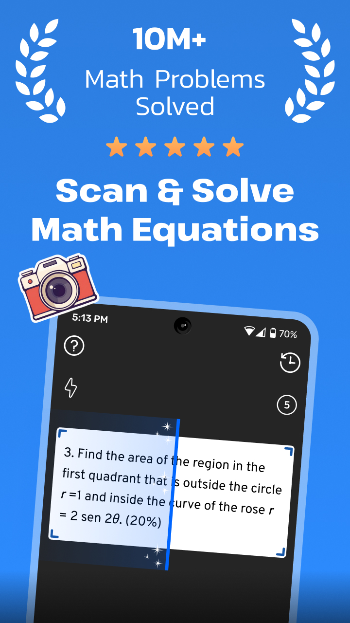 اسکرین شات 1 برنامه AI Math Scanner: Maths Solver