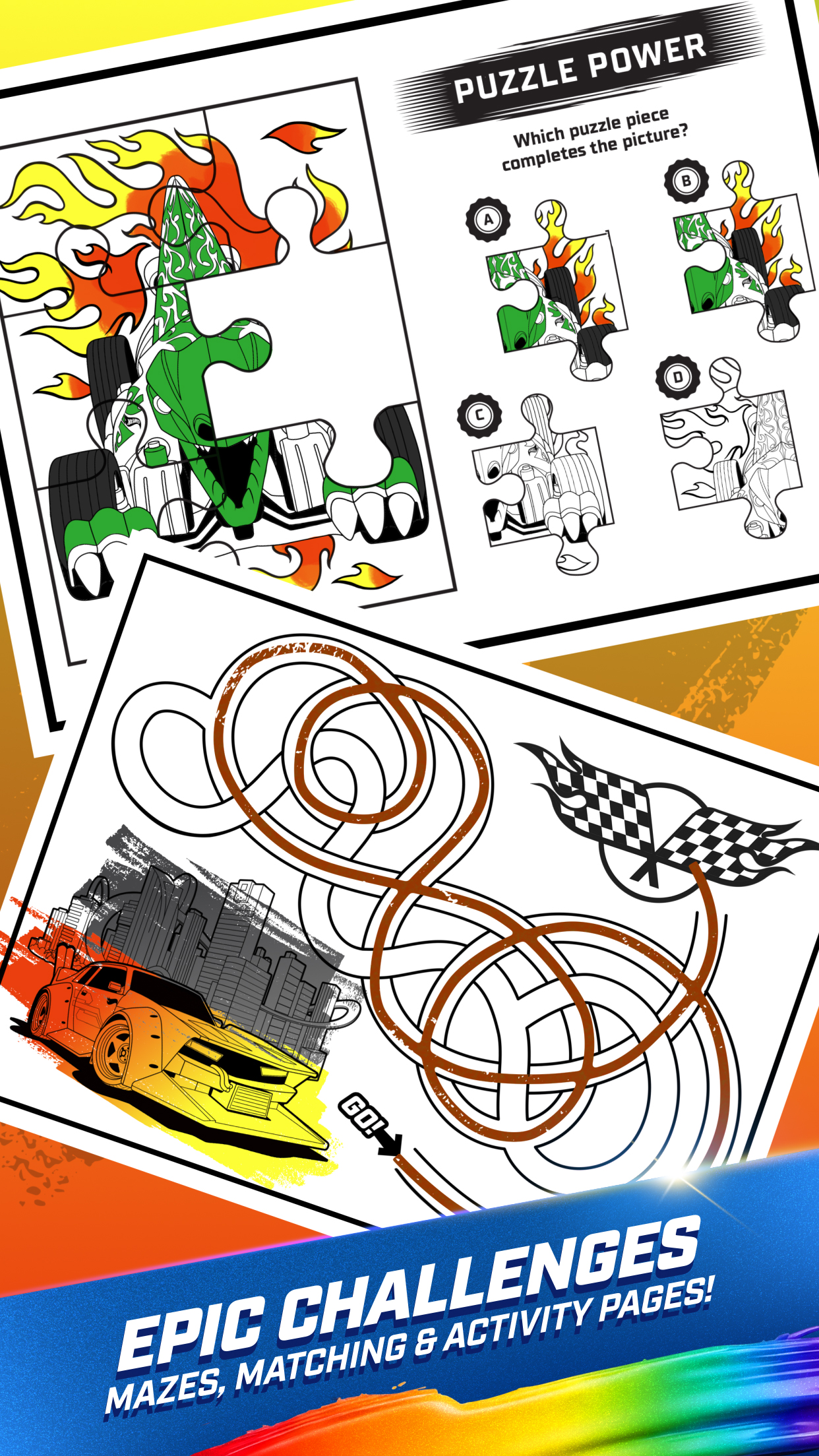 اسکرین شات 7 بازی Hot Wheels Coloring Game