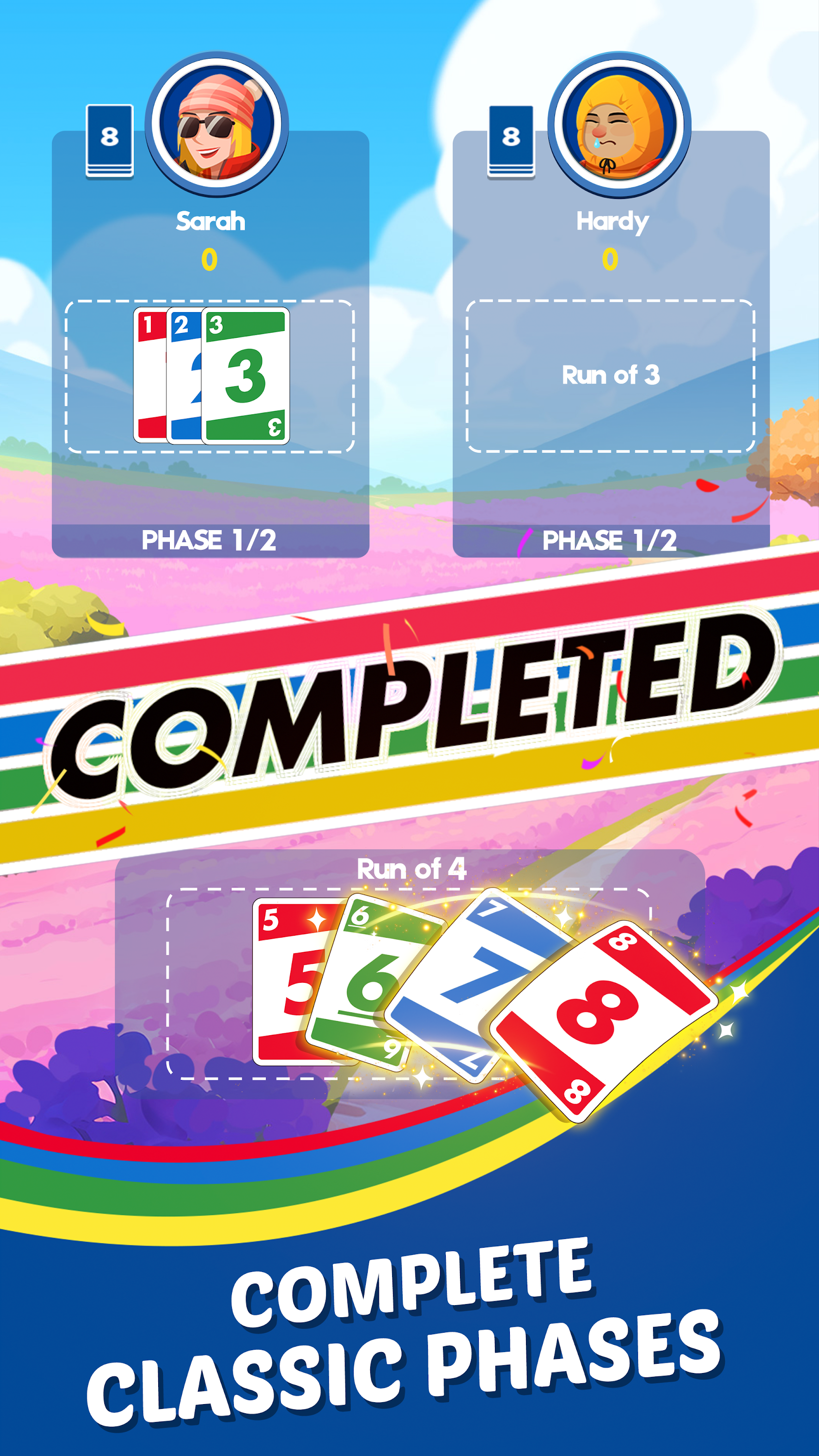 اسکرین شات 2 بازی Phase 10: Casual Card Game