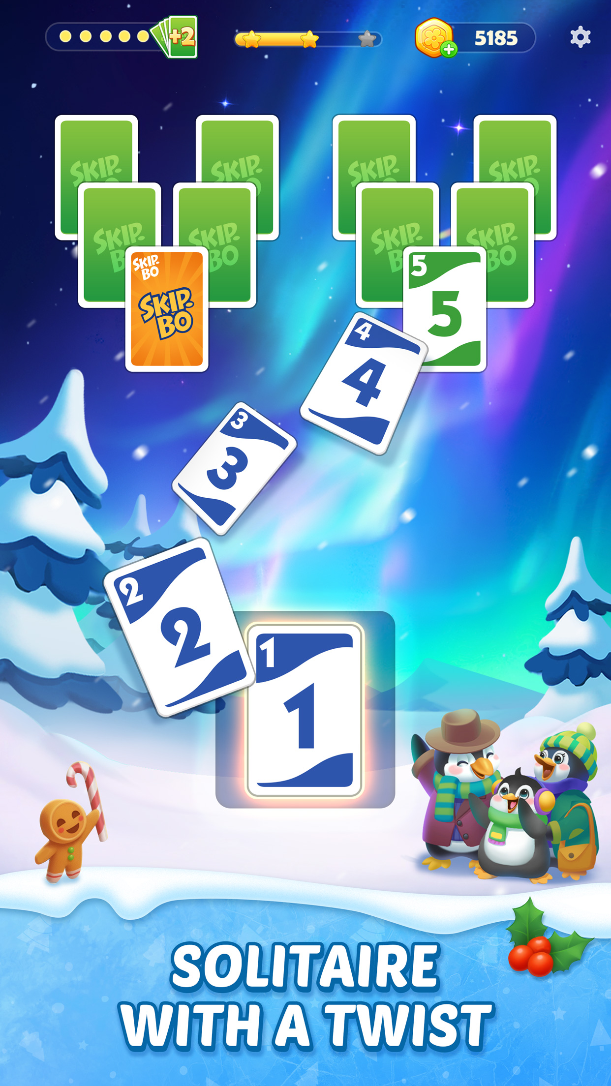 اسکرین شات 3 بازی Skip-Bo™: Solitaire Card Game