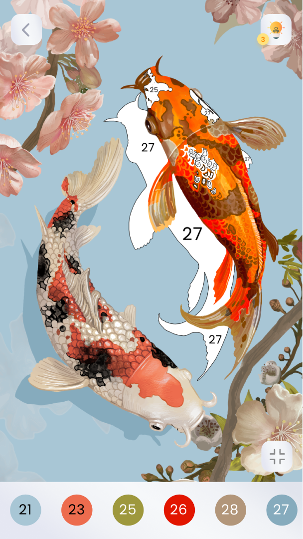 اسکرین شات 4 برنامه Paint by numbers - Color book