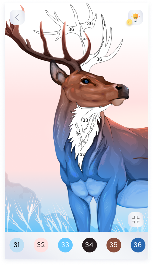 اسکرین شات 3 برنامه Paint by numbers - Color book