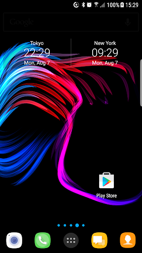 اسکرین شات 2 برنامه AMOLED LiveWallpaper FREE