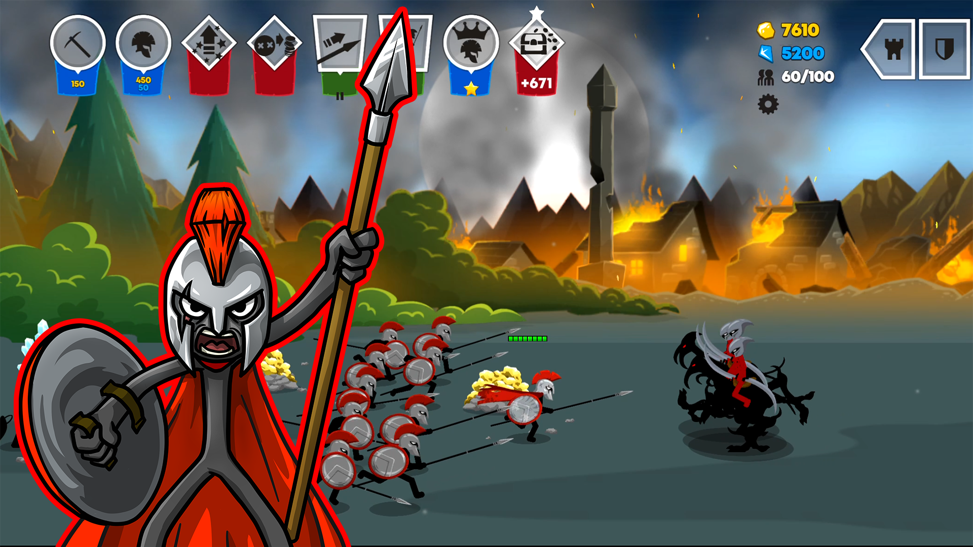 اسکرین شات 3 بازی Stick War: Saga