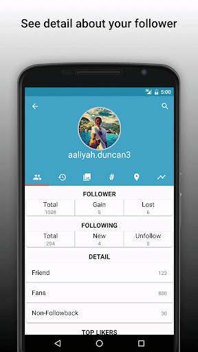 اسکرین شات 2 برنامه Follower Analyzer for Instagram